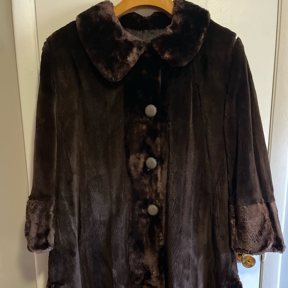 jean francois morissette Jackets & Blazers - Unique vintage brown mink/beaver fur coat by Canadian designer J-F Morissette